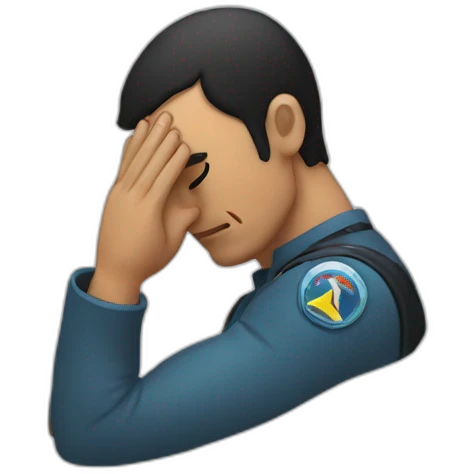 Vulcan facepalm emoji