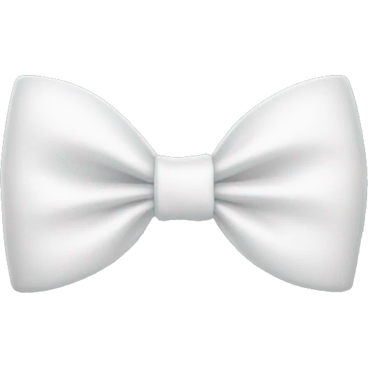 white bow emoji