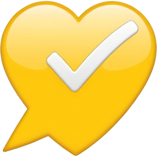 pastel yellow check mark emoji