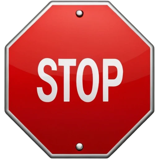 señal de pare emoji