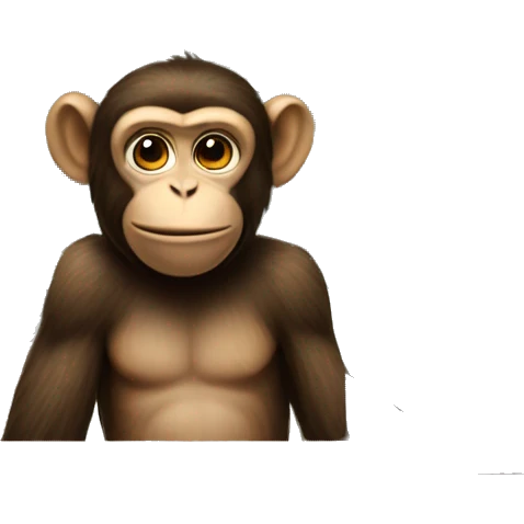 Monkey behind the cash register emoji
