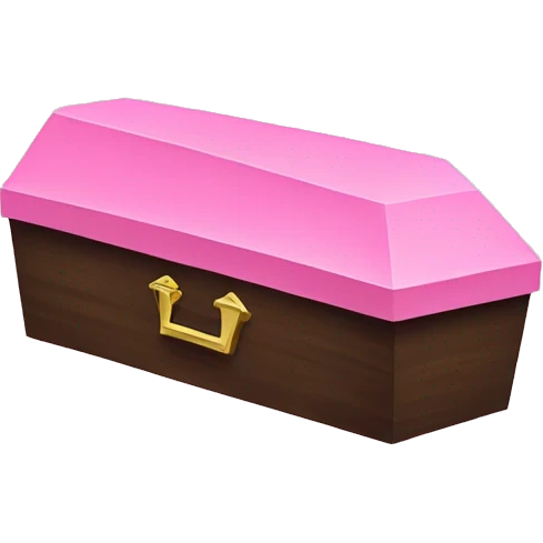 Pink coffin  emoji