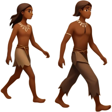 una figura humana sencilla como pintura rupestre caminando hacia una montaña la montaña hecha con líneas curvas primitivas
un animal totémico minimal 
un espiral tipo energía ancestral de fondo 
una mano prehistórica adaptada a ícono
Con una runa moderna inspirada en naturaleza emoji