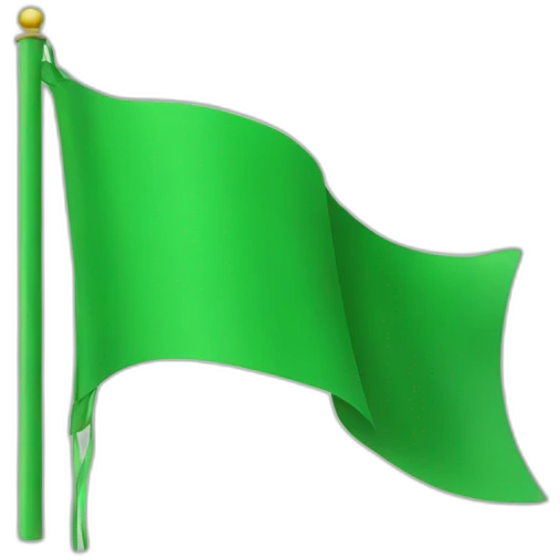 Green flag  emoji