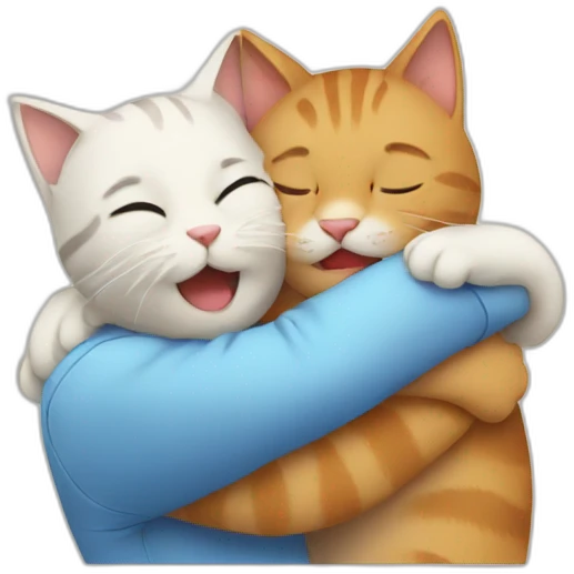 Cat hug emoji
