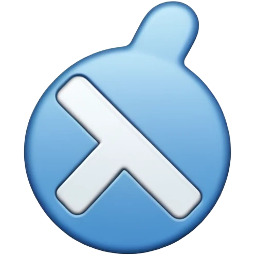 A tick sign with the background as blue emoji