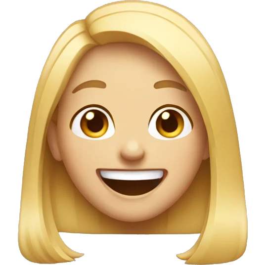 Girl laughing sarcastically  emoji