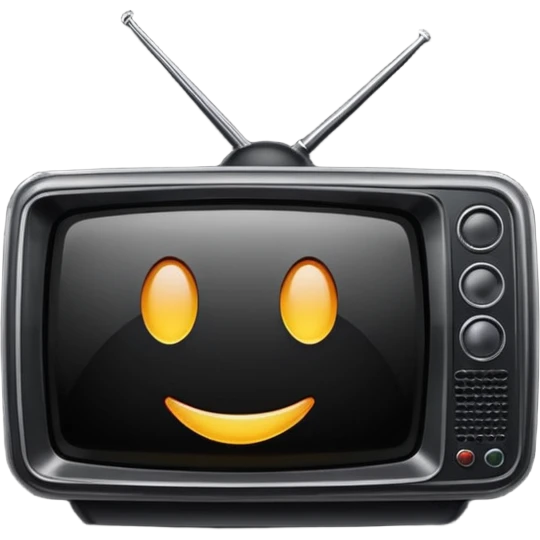 Minimal “TV” sticker  emoji