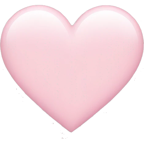 Light pink heart emoji