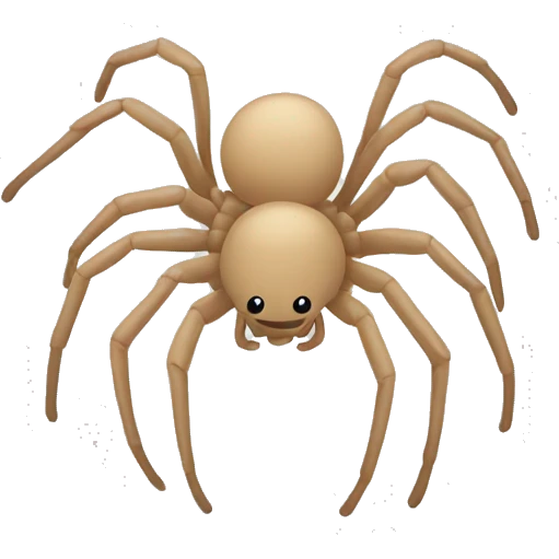Beige spider emoji