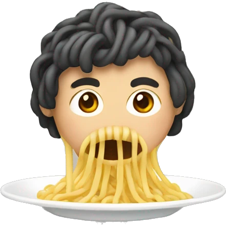 Teriyake noodles emoji
