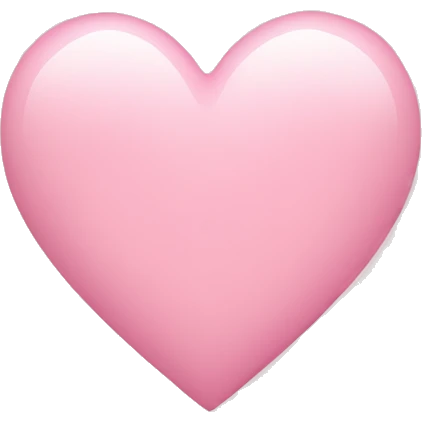 light pink heart emoji