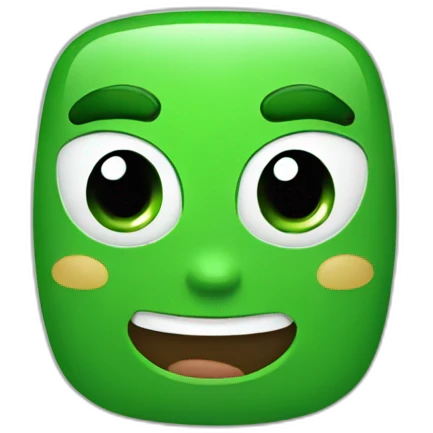 Chat qui est vert emoji