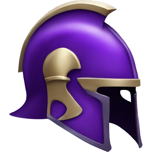 Purple gladiator helmet  emoji
