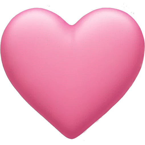 Pink heart pillow emoji