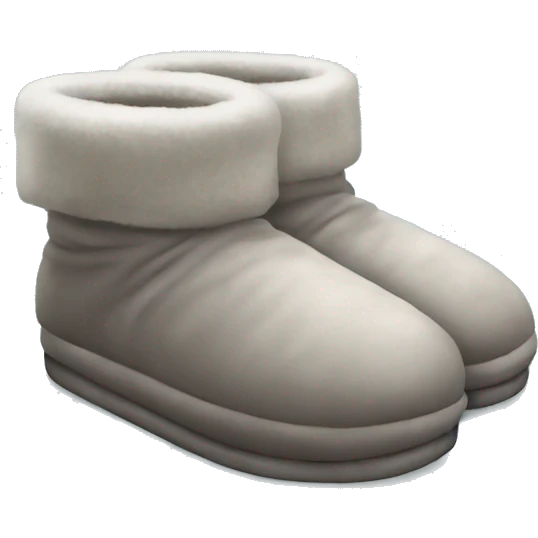 Winter slippers  emoji