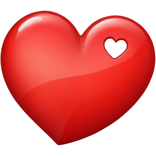 Half heart  emoji