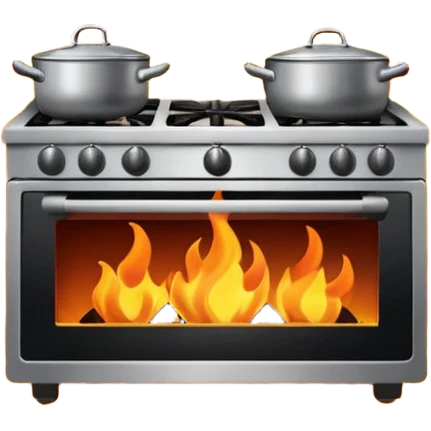 Burning kitchen  emoji