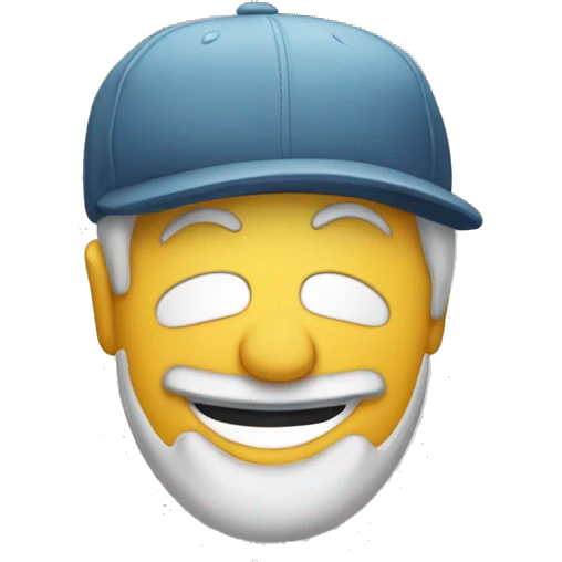 happyman with sneaker on its head  emoji