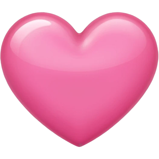 Plain pink heart  emoji