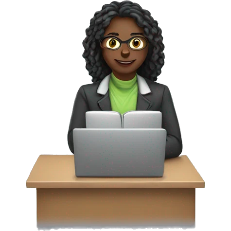 teacher and laptop emoji