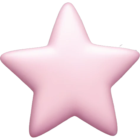 pale pink shooting star emoji