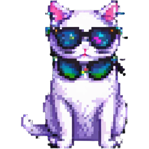 Cat wearing sunglasses emoji