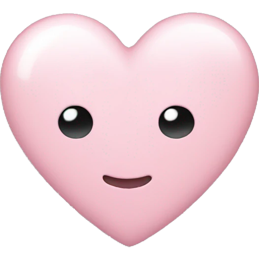 Light pink heart emoji
