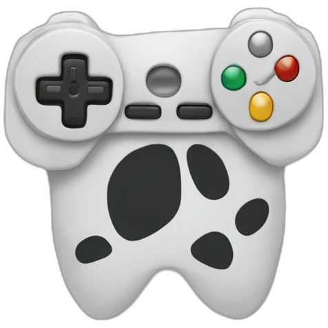 gaming controller on grey background emoji