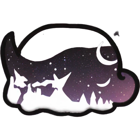 starry night in pink emoji