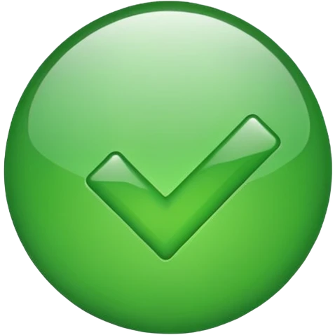 If you want to tell an emoji creator program (or designer) in English that you would like a simple, beautiful green checkmark emoji with no background, you can use the following sentence: 		I would like a simple and beautiful green checkmark emoji with no background. emoji