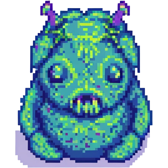 slime monster pixel art emoji