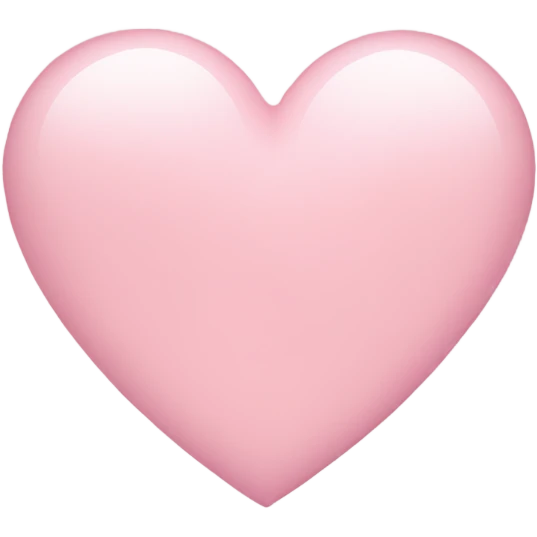 Light pink heart emoji