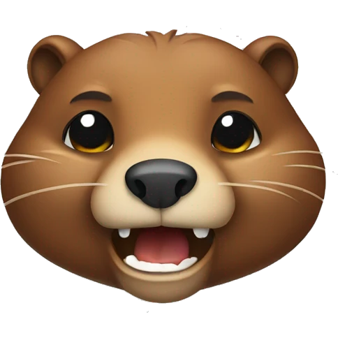crying beaver emoji