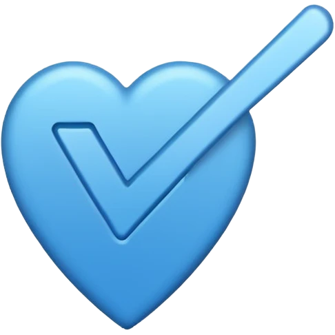 BLUE TICK white background emoji