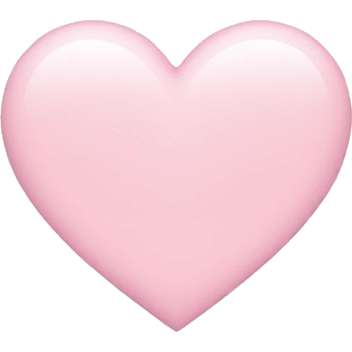 Light pink heart  emoji