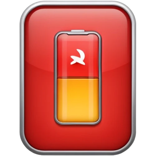 low battery icon emoji