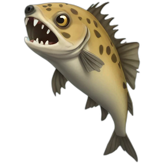 Hyena fish emoji