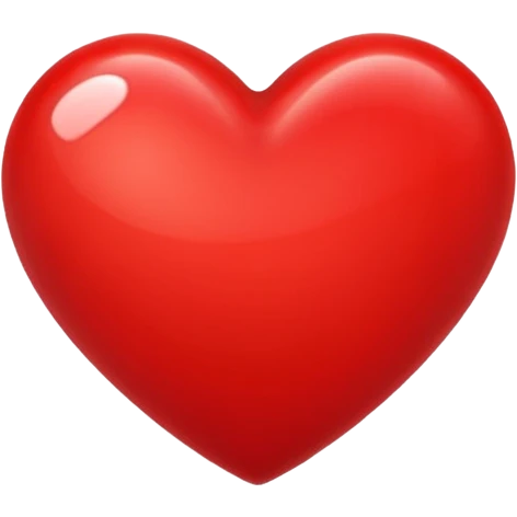 Red unusual heart emoji