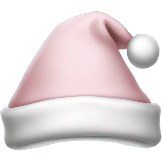 Pale blush pink santa hat  emoji