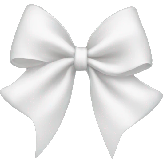 white bow emoji