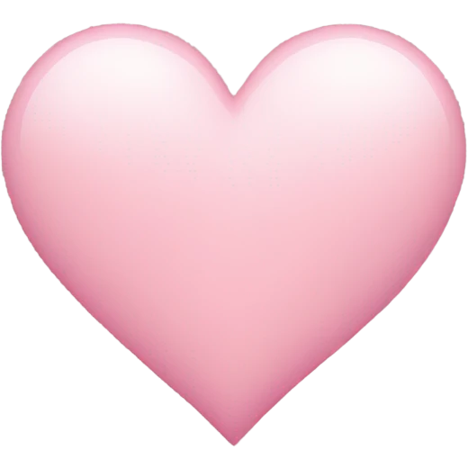 Light pink heart emoji