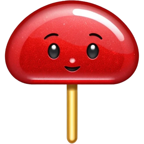 glitter red pin emoji