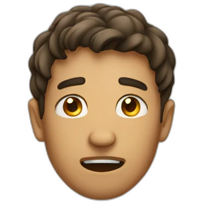 Feverish guy emoji