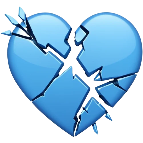 Así: 💔 pero que sea azul emoji