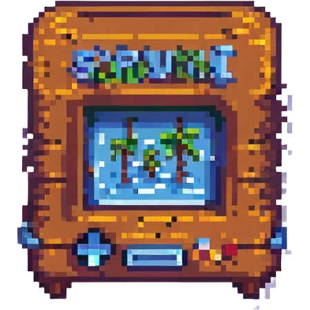 a pixel art icon representing 'sprunki brud', using blocky, 8-bit style lettering emoji
