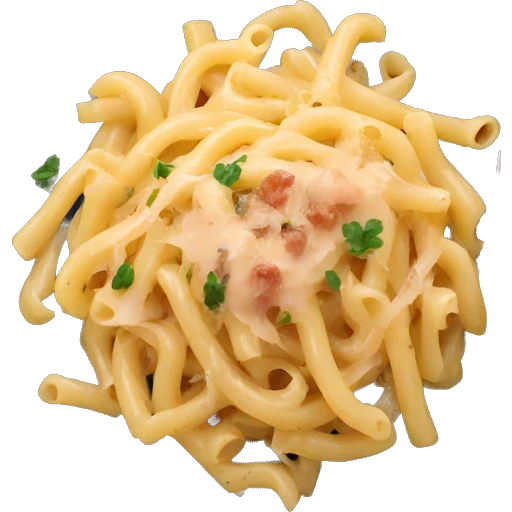 pasta carbonara in a black plate  emoji