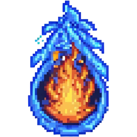 Blue fire emoji emoji