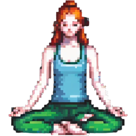 person doing yoga emoji