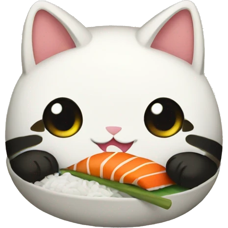 Sushi cat emoji